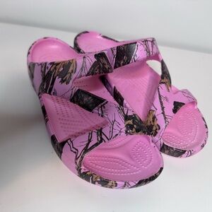 DAWGS Women's Mossy Oak Z Sandals in Pink Breakup Infinity, Size 8